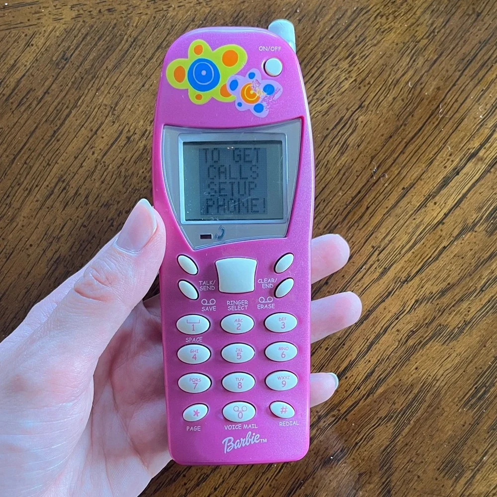 Barbie Pink Floral Toy Phone